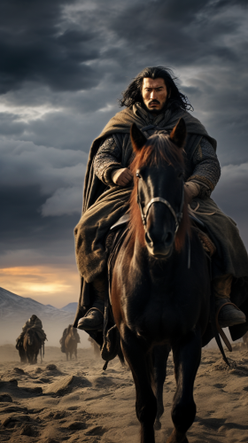 Majestic Genghis Khan Landscape in Mongolia