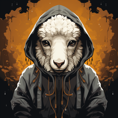 Sheep in Cute Wolf Hoodie