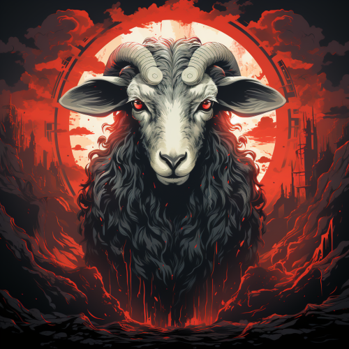 Sheep with Gentle Eyes Disguised as Wolf