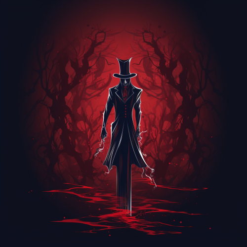Gentleman Wizard with Crimson Cane Logo