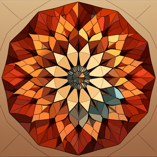 Geometric visual poem kaleidoscope abstract shape