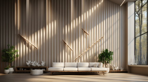 Geometric wallpaper birch stripes design