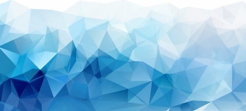 Geometric shape vector art in shades of blue, black, and white