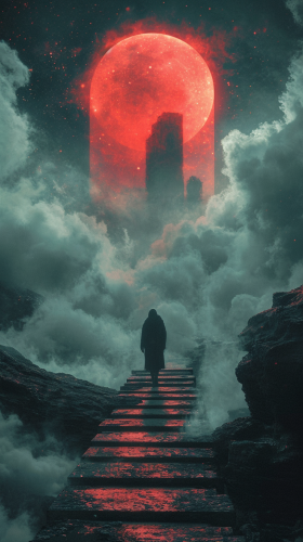 Geometrical shapes vorticism boxing ninja cyborg black magic