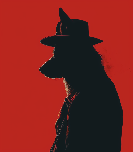 German Shepherd Mafia Gangster Dog
