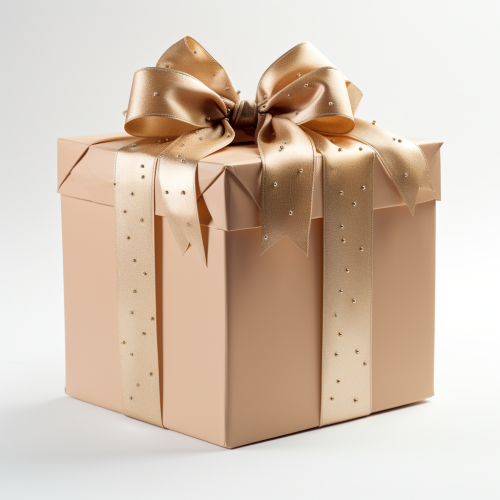 Gift box with ribbon