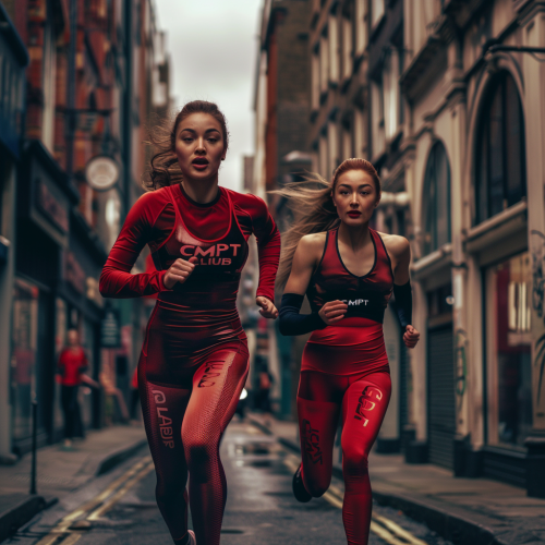 Gigi Bella Hadid running in London