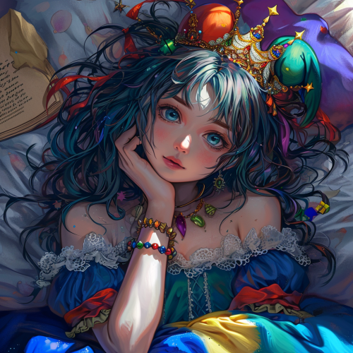 15-year-old girl listening to king and jester