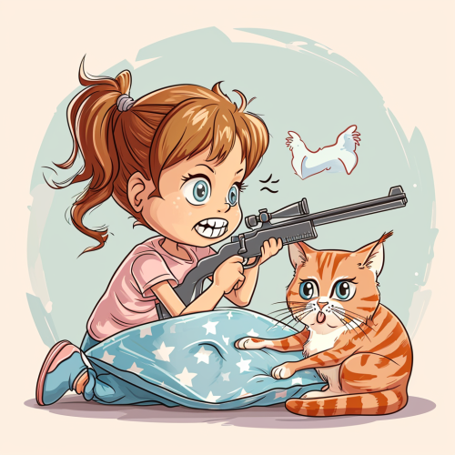 Cute girl putting teeth under pillow