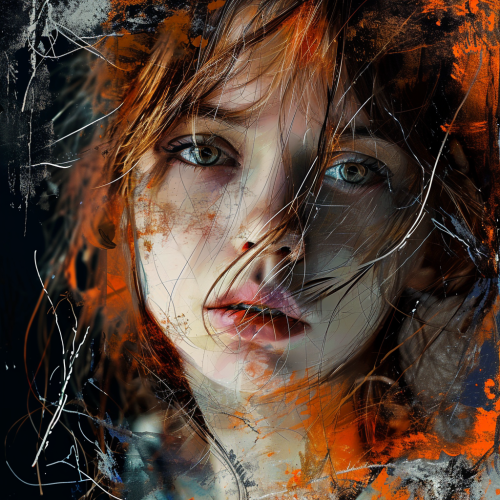 Peaceful Girl Sleeping in Meadow