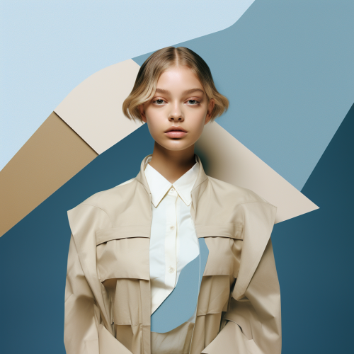 Fashionable girl in Stella McCartney outfit