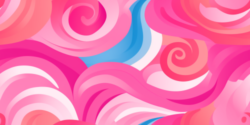 Colorful girly swirl pattern