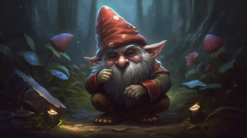 Excited gnomes ready for their quest