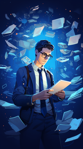 Glowing iPad in Documents