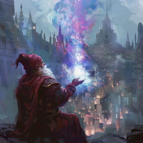Gnome mage casting magic energy