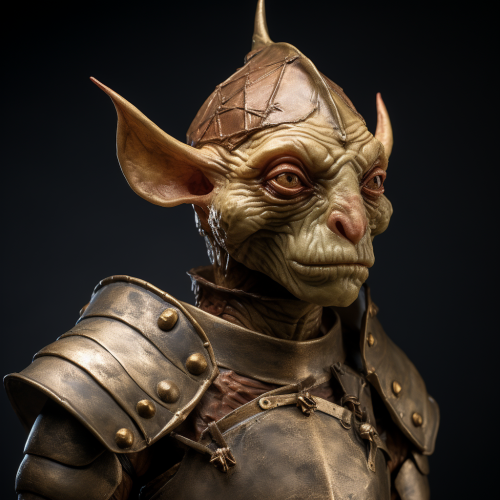 Goblin wearing Roman armor