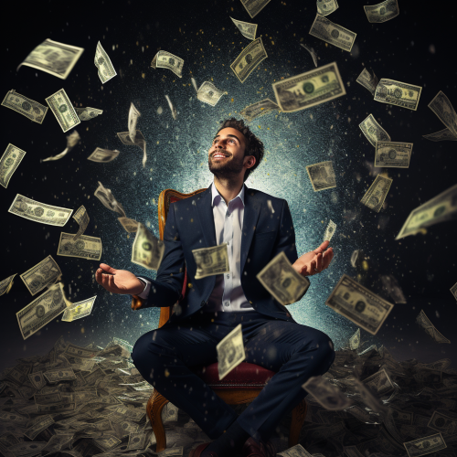 Image depicting the abundance of wealth through God's blessings