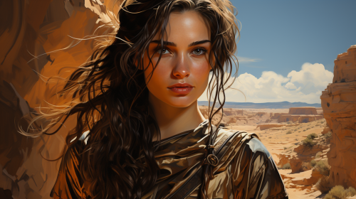 Stunning golden knight in armor