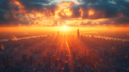 Beautiful golden sunshine city colors Beautiful golden sunshine city colors