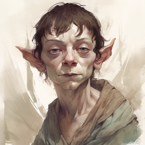 Gollum as a young teenage DND addict