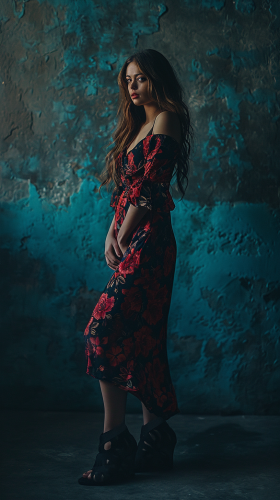 Beautiful Russian woman, full body shot