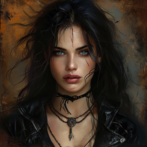 Beautiful Gothic Irish Female Portrait