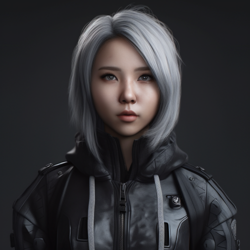 GOTH Pokimane in all-black special agent gear  ?️