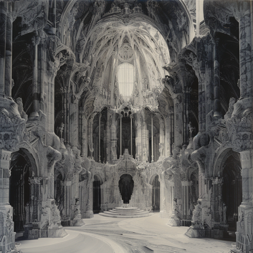 Dark gothic-style occult room