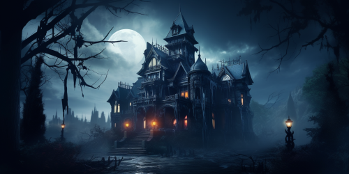 Dark Fantasy Vampire Manor Image