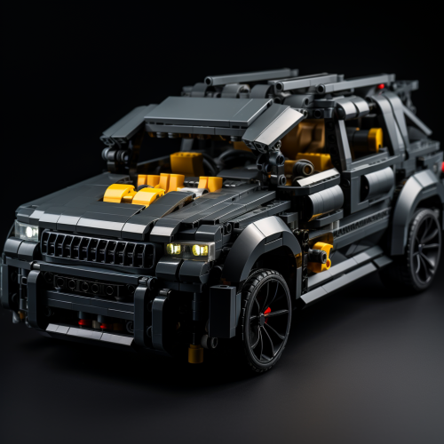 Black Jeep with Yellow Hellcat Decal