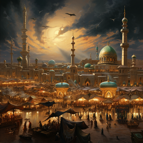 Grand Mosques with Intricate Architecture Details