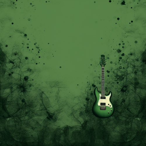 Green Textured Concert Flyer Background