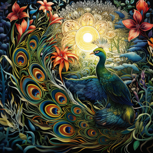 Beautiful patterned greeting card with touching words