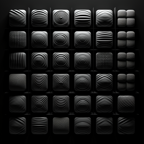Grid Page on Black Background
