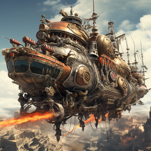 Magnificent Dwarven Battle Airship Image