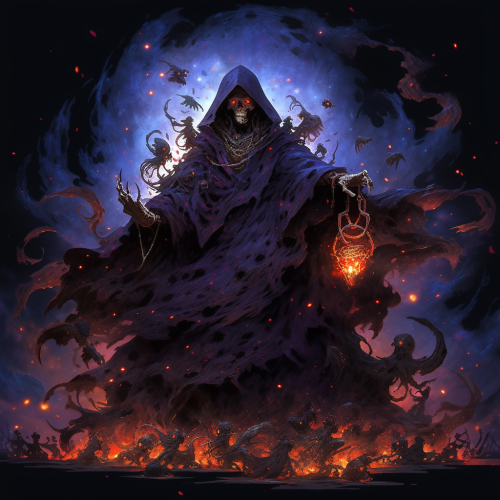 Mystic Baba Jaga with piercing eyes