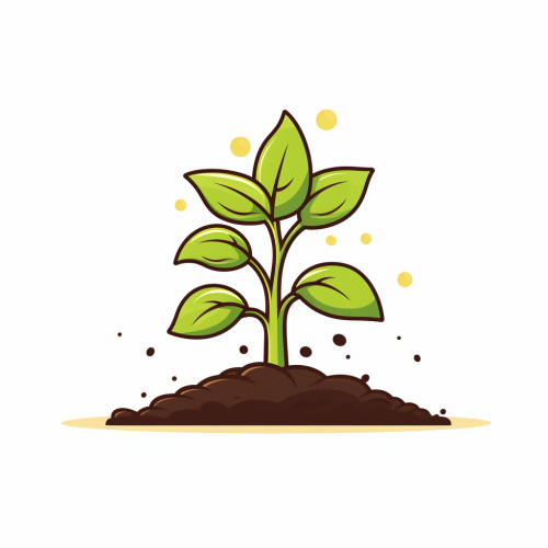 Illustration of a growing plant