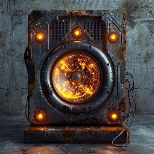 Speaker glowing futuristic design