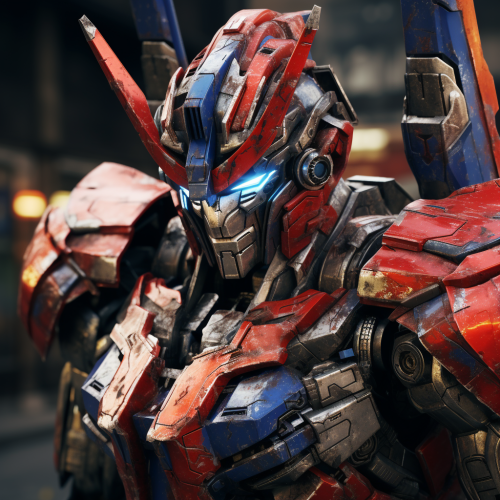 Hyper Realistic Gundam versus Optimus Prime Battle