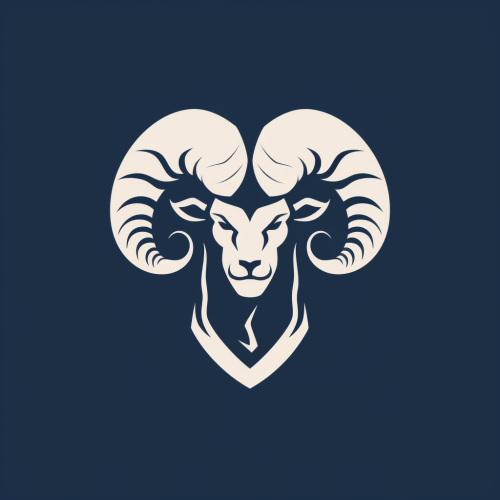 Simple glyph tattoo style animal logo for gym apparel