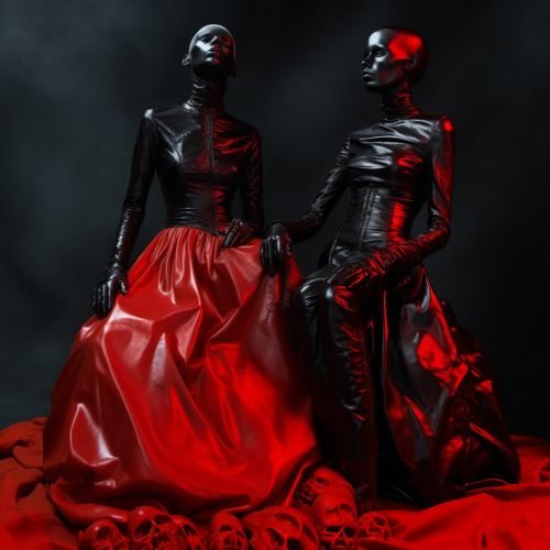 Zombie seance with Halloween fashion