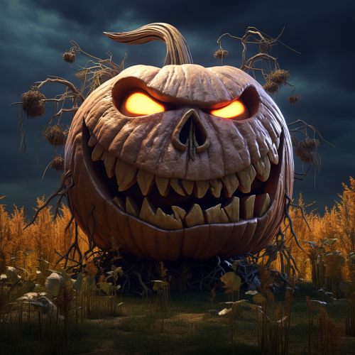 Tim Burton-inspired Spooky Halloween Pumpkin