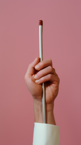 Close-up of Hands Gripping Golf Club