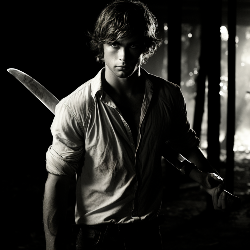 Handsome Chace Crawford as badass action hero