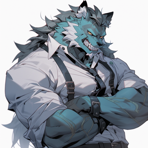 Handsome Werewolf Smiling Lab Coat Handsome Werewolf Smiling Lab Coat