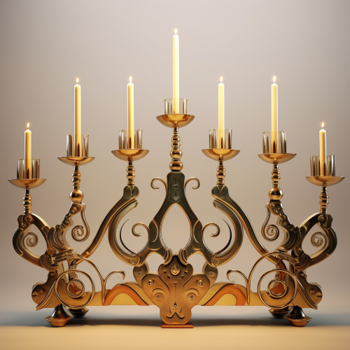 Hanukkah Menorah by Dali - Exquisite Stylized Detail
