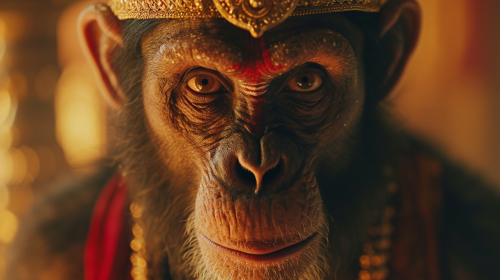 Hanuman from Ramayana Facing Camera