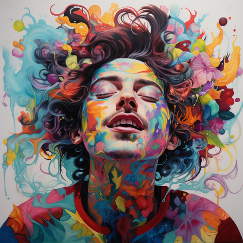 Chupachup showing happy colorful face