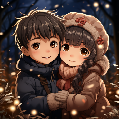 Colorful fireworks on New Year's Eve