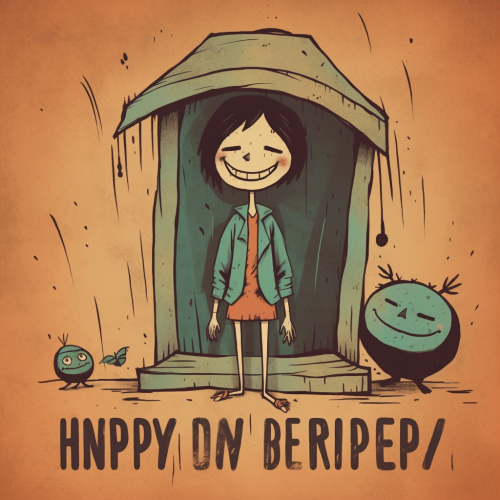 Woman smiling with joy in nature